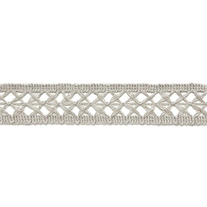 Nicole Linen Braid Greige 65491 by Schumacher Designer Trim Au Naturel 1.0" - Swanky Fabrics -