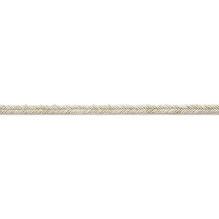 Alix Linen Gimp Almond 65540 by Schumacher Designer Trim Au Naturel - Swanky Fabrics -