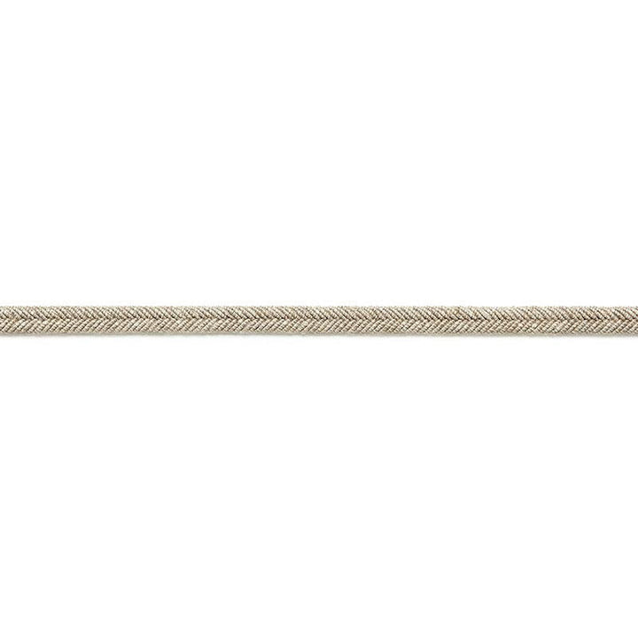 Alix Linen Gimp Greige 65541 by Schumacher Designer Trim Au Naturel - Swanky Fabrics -