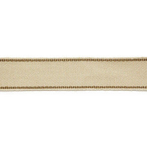 Rene Linen Tape Greige 65570 by Schumacher Designer Trim