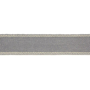 Rene Linen Tape Zinc 65571 by Schumacher Designer Trim