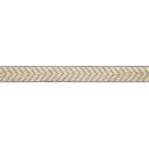 Francoise Linen Braid Greige 65581 by Schumacher Designer Trim