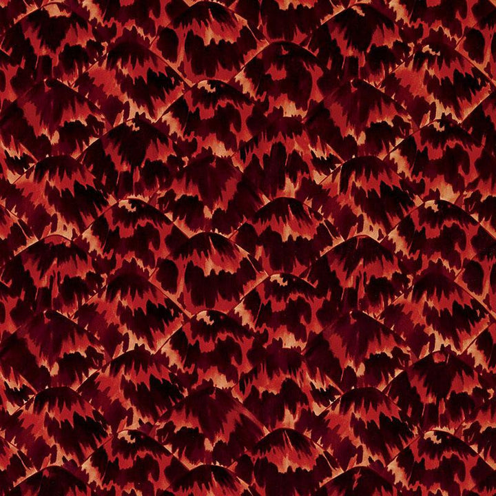 Tortoise Imperial 5007452 by Schumacher Designer Wallpaper Celerie Kemble 27.0" - Swanky Fabrics -
