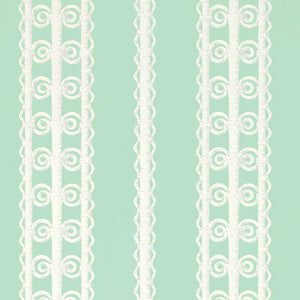 Wicker Stripe Lovely Day 5007723 by Schumacher Designer Wallpaper