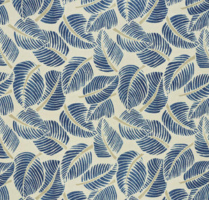 Costa Rica Indigo 176191 by Schumacher Designer Fabric