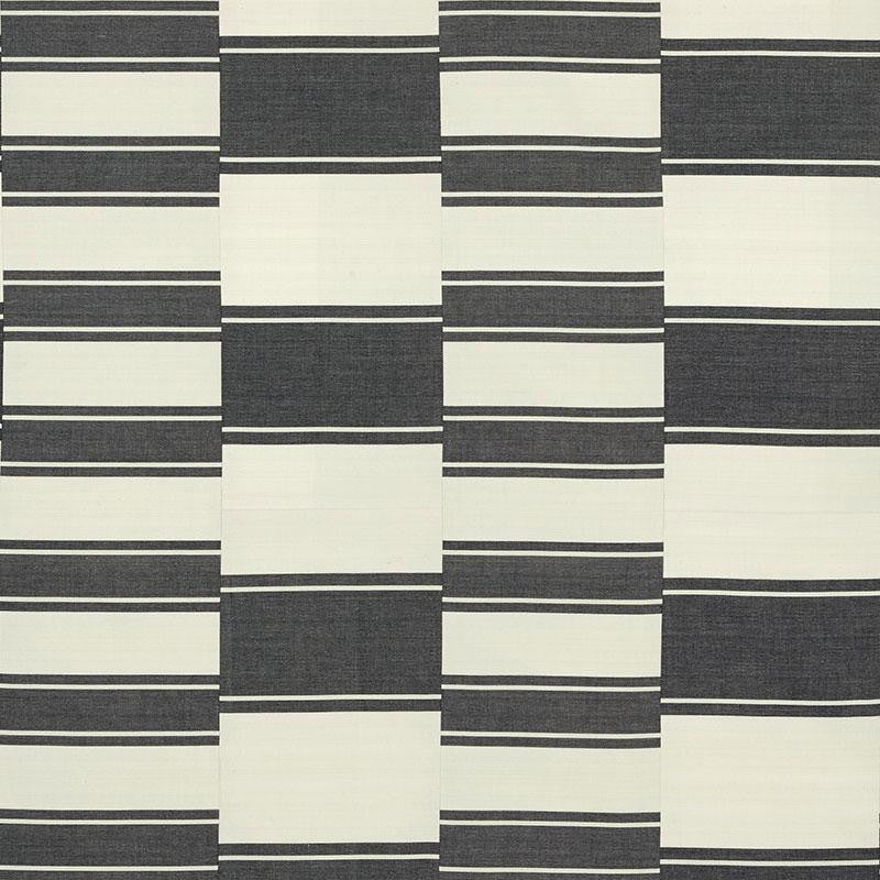 Nomad Black 69980 by Schumacher Designer Fabric Open Sky - Swanky Fabrics -