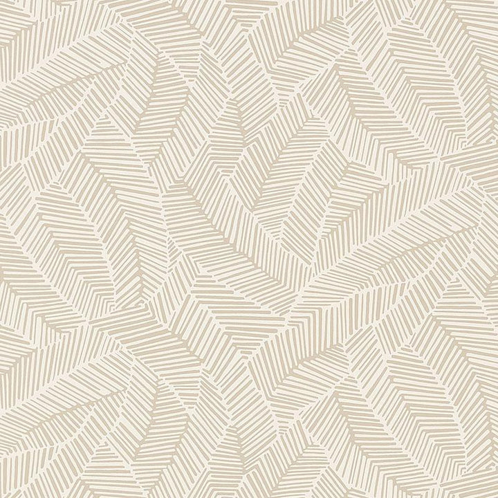 Abstract Leaf Linen 5007530 by Schumacher Designer Wallpaper Drawn From Nature 27.0" - Swanky Fabrics -