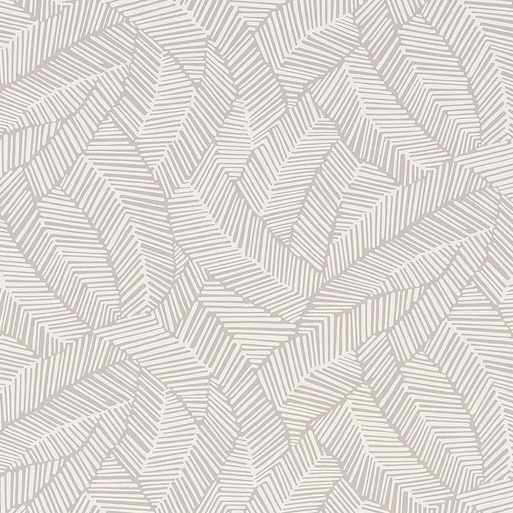 Abstract Leaf Dove 5007531 by Schumacher Designer Wallpaper Drawn From Nature 27.0" - Swanky Fabrics -