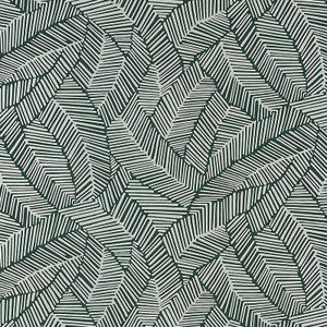 Abstract Leaf Metallic Slate 5007534 by Schumacher Designer Wallpaper