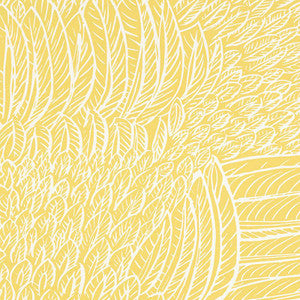 Featherfest Citron 5007562 by Schumacher Designer Wallpaper
