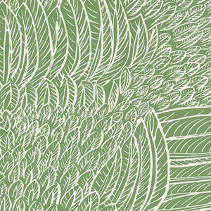 Featherfest Leaf 5007563 by Schumacher Designer Wallpaper