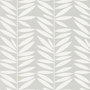 Leaf Stripe Mist 5007510 by Schumacher Designer Wallpaper