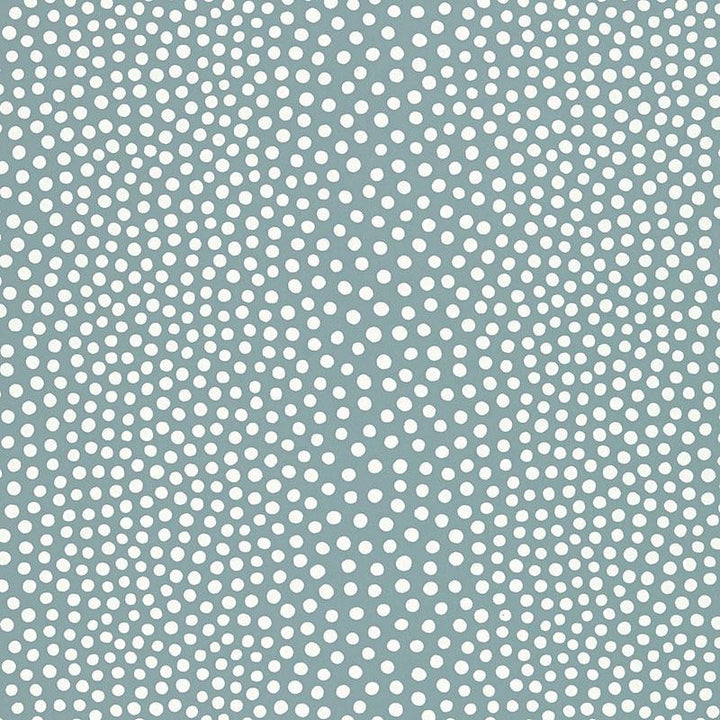 Raindots Slate Blue 5007502 by Schumacher Designer Wallpaper Drawn From Nature 9.0" - Swanky Fabrics -