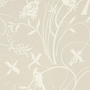 Sky Meadow Linen 5007620 by Schumacher Designer Wallpaper