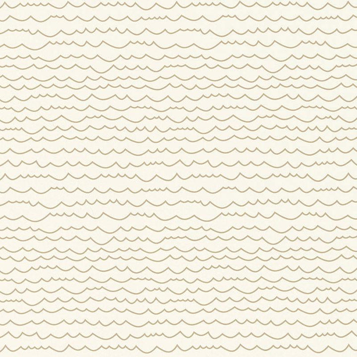 Waves Sand 5007460 by Schumacher Designer Wallpaper Drawn From Nature 27.0" - Swanky Fabrics -