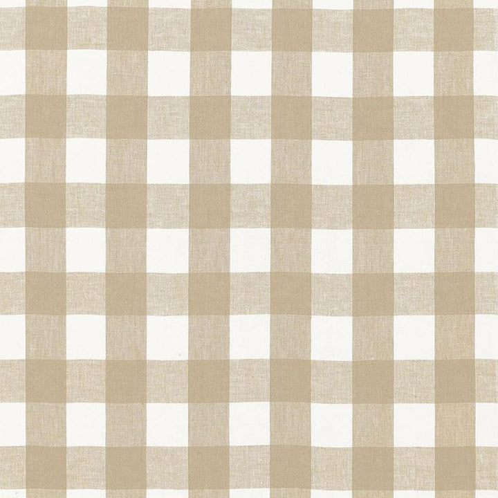 Key West Check Sahara 68017 by Schumacher Designer Fabric Calypso 4.12" - Swanky Fabrics -