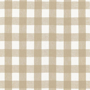 Key West Check Sahara 68017 by Schumacher Designer Fabric