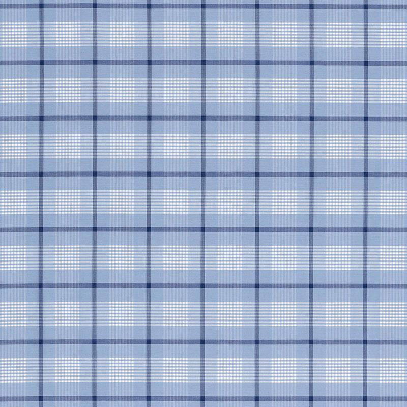 St. Lucia Plaid Cornflower 68021 by Schumacher Designer Fabric Calypso 3.38" - Swanky Fabrics -