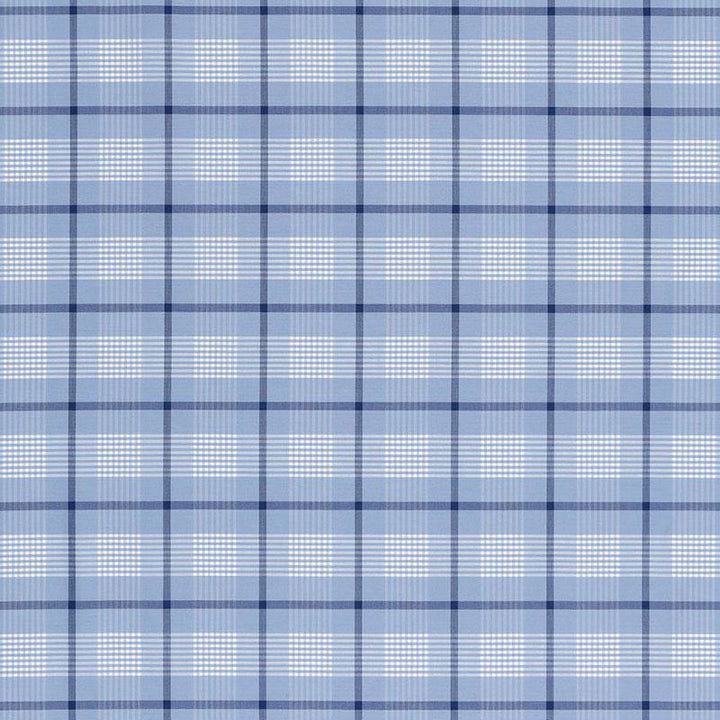 St. Lucia Plaid Cornflower 68021 by Schumacher Designer Fabric Calypso 3.38" - Swanky Fabrics -