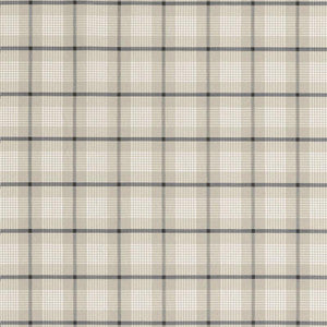 St. Lucia Plaid Stone 68022 by Schumacher Designer Fabric