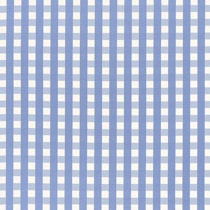 Bermuda Check Cornflower 68064 by Schumacher Designer Fabric Calypso 1.75" - Swanky Fabrics -