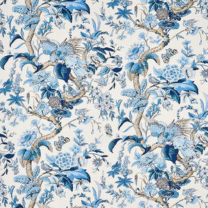 Cranley Garden Blue 1314003 by Schumacher Designer Fabric