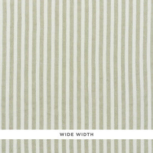 Regatta Linen Stripe Sheer Sage 70034 by Schumacher Designer Fabric