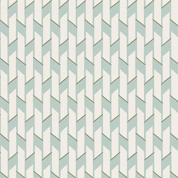 Empire Blue Charm 5008151 by Schumacher Designer Wallpaper Aunaturel 5.5" - Swanky Fabrics -