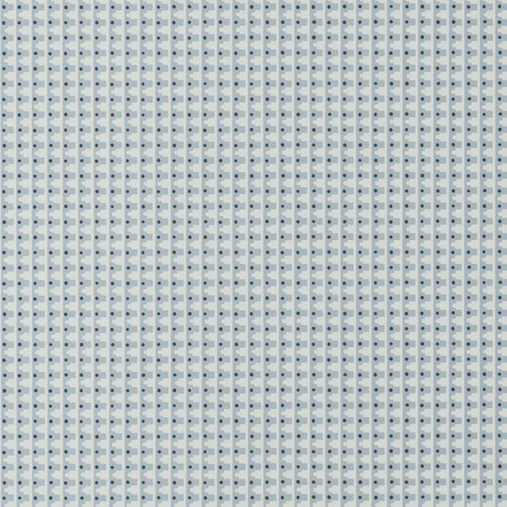 Milo Spruce Blue 5008094 by Schumacher Designer Wallpaper Aunaturel 5.38" - Swanky Fabrics -