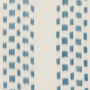 Izmir Ikat Stripe Sky 69472 by Schumacher Designer Fabric