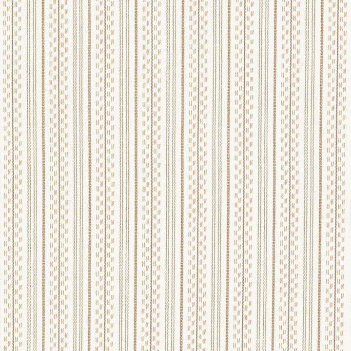 Jack Stripe Sand 71411 by Schumacher Designer Fabric Essentials: Stripes 1.12" - Swanky Fabrics -