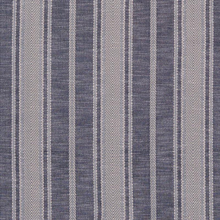 Zina Stripe Blue 71911 by Schumacher Designer Fabric Caravanne 9.0" - Swanky Fabrics -