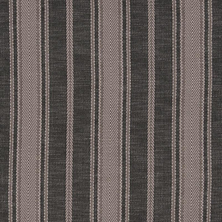 Zina Stripe Charcoal 71912 by Schumacher Designer Fabric Caravanne 9.0" - Swanky Fabrics -