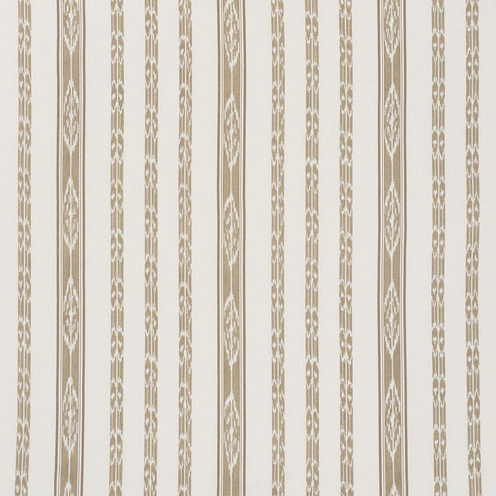 Mariam Ikat Sand 71983 by Schumacher Designer Fabric Caravanne 13.5" - Swanky Fabrics -