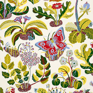 Exotic Butterfly Multi 5008421 by Schumacher Designer Wallpaper