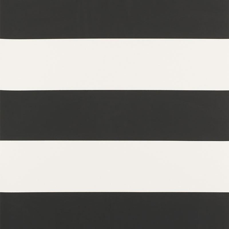 Baxter Stripe Carbon 5008522 by Schumacher Designer Wallpaper Sophisticated Stripe - Swanky Fabrics -