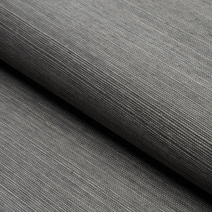Haruki Sisal Charcoal 5004720 by Schumacher Designer Wallpaper