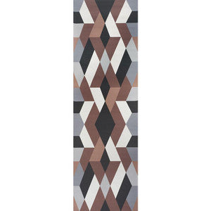 Deco Diamonds Panel Carbon 5009201 by Schumacher Designer Wallpaper