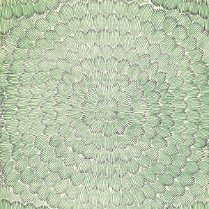 Feather Bloom Sisal Emerald & Ore 5006072 by Schumacher Designer Wallpaper