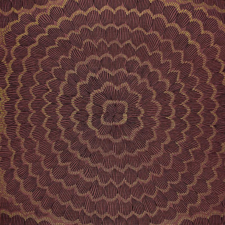 Feather Bloom Sisal Golden Plum 5006073 by Schumacher Designer Wallpaper Celerie Kemble 34.0" - Swanky Fabrics -