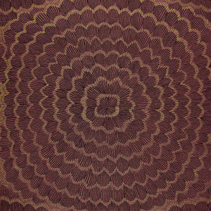 Feather Bloom Sisal Golden Plum 5006073 by Schumacher Designer Wallpaper