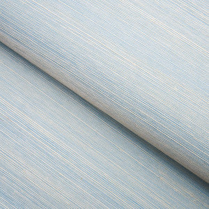 Haiku Sisal Cerulean 5006862 by Schumacher Designer Wallpaper