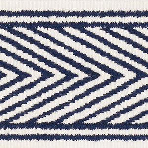 Nicholson Tape Navy 69962 by Schumacher Designer Trim