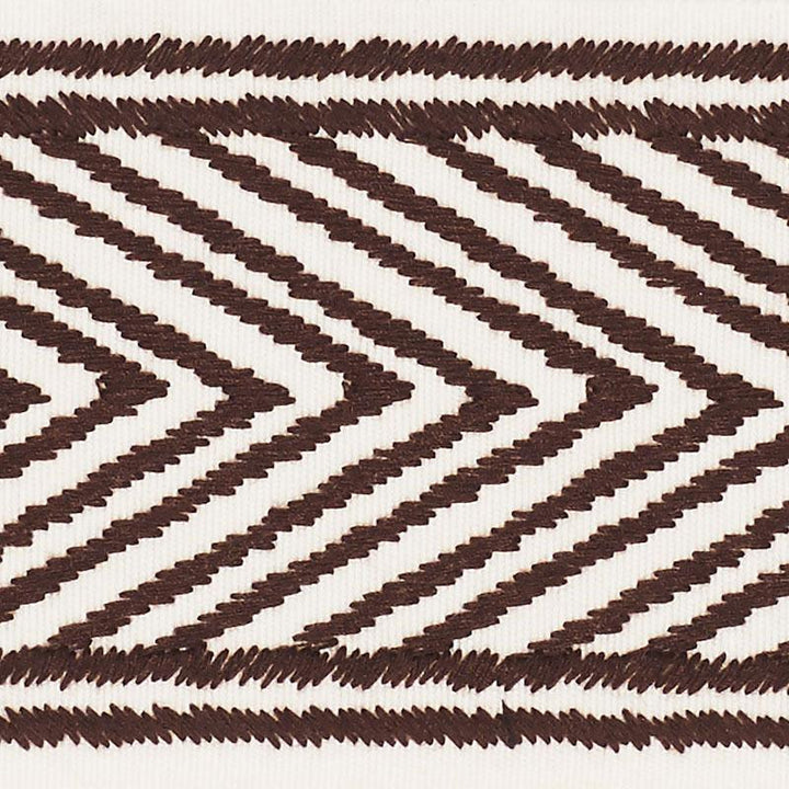 Nicholson Tape Espresso 69961 by Schumacher Designer Trim Clique 2.75" - Swanky Fabrics -