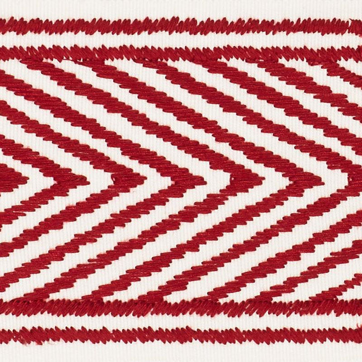 Nicholson Tape Rouge 69963 by Schumacher Designer Trim Clique 2.75" - Swanky Fabrics -