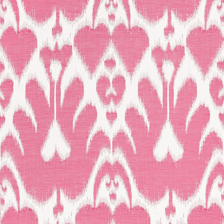 Lela Cotton Ikat Berry 68583 by Schumacher Designer Fabric Ikat Collection 13.75" - Swanky Fabrics -