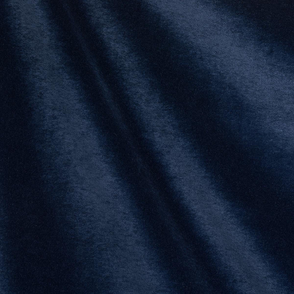 Rocky Performance Velvet Navy 70475 by Schumacher Designer Fabric Perfect Basics: Velvet - Swanky Fabrics -