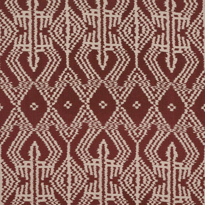 Asaka Ikat Raisin 176092 by Schumacher Designer Fabric Ikat Collection 13.38" - Swanky Fabrics -