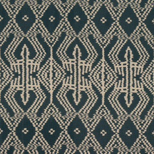 Asaka Ikat Charcoal 176094 by Schumacher Designer Fabric