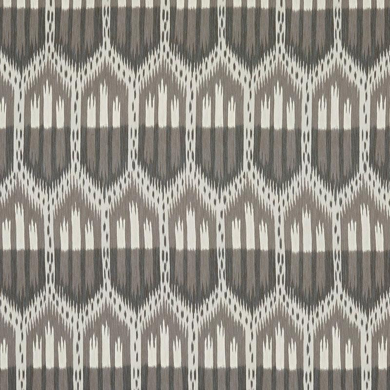 Bukhara Ikat Linen 176080 by Schumacher Designer Fabric Ikat Collection 13.12" - Swanky Fabrics -